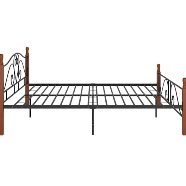 vidaXL Sängar>Sängram metall 200x200 cm