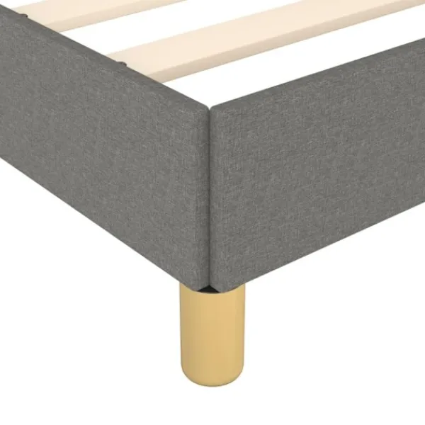 vidaXL Sängar>Sängram utan madrass mörk 90x190 cm tyg