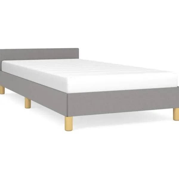 vidaXL Sängar>Sängram utan madrass ljus 80x200 cm tyg