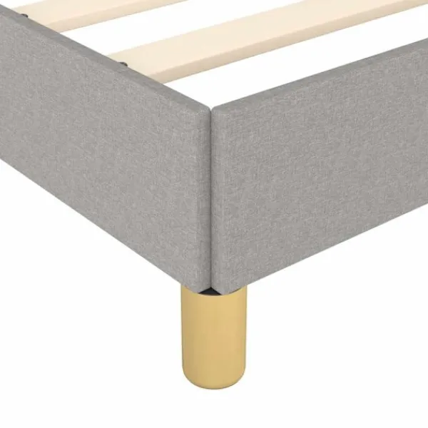vidaXL Sängar>Sängram utan madrass ljus 80x200 cm tyg