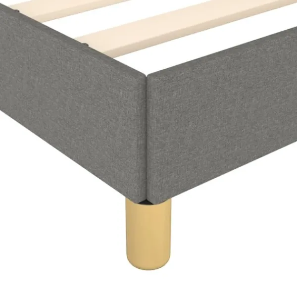 vidaXL Sängar>Sängram utan madrass mörk 120x200 cm tyg