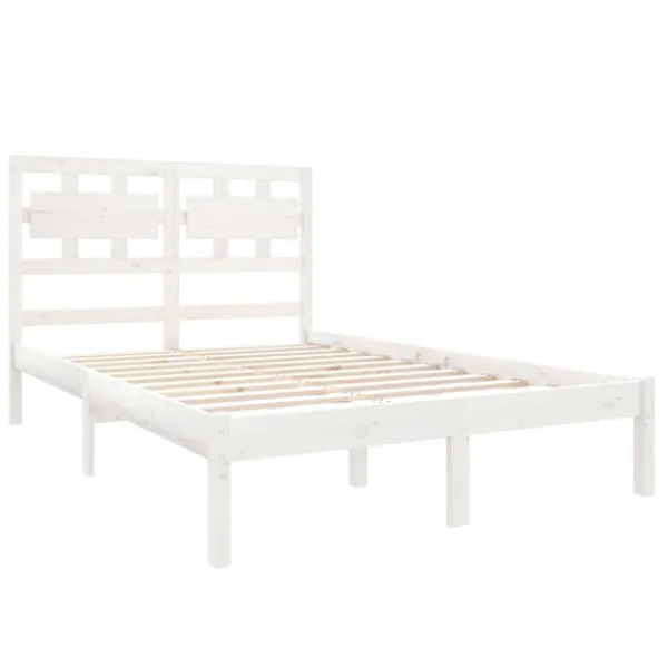 vidaXL Sängar>Sängram massivt trä 135x190 cm