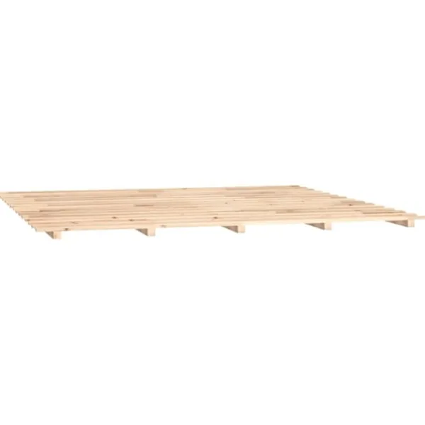 vidaXL Sängar>Sängram 200x200 cm massiv furu