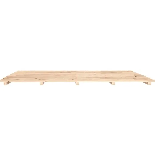 vidaXL Sängar>Sängram 200x200 cm massiv furu