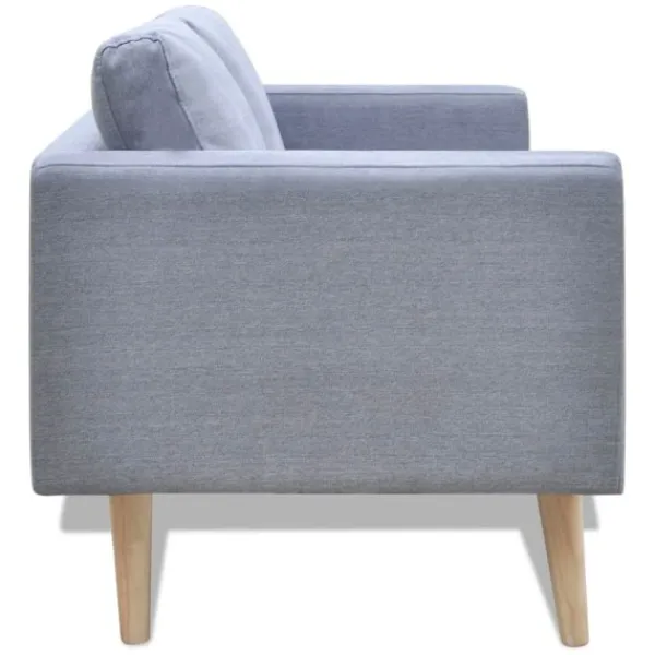 vidaXL Soffor>Soffa i tyg 2-sitsig ljus