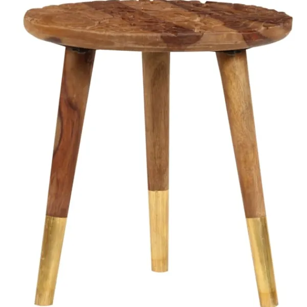 vidaXL Småbord>Soffbord 2 st massivt trä