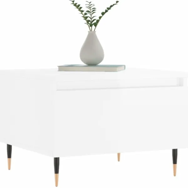 vidaXL Soffbord>Soffbord 2 st högglans 50x46x35 cm konstruerat trä