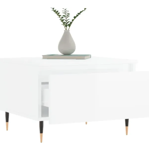 vidaXL Soffbord>Soffbord 2 st högglans 50x46x35 cm konstruerat trä