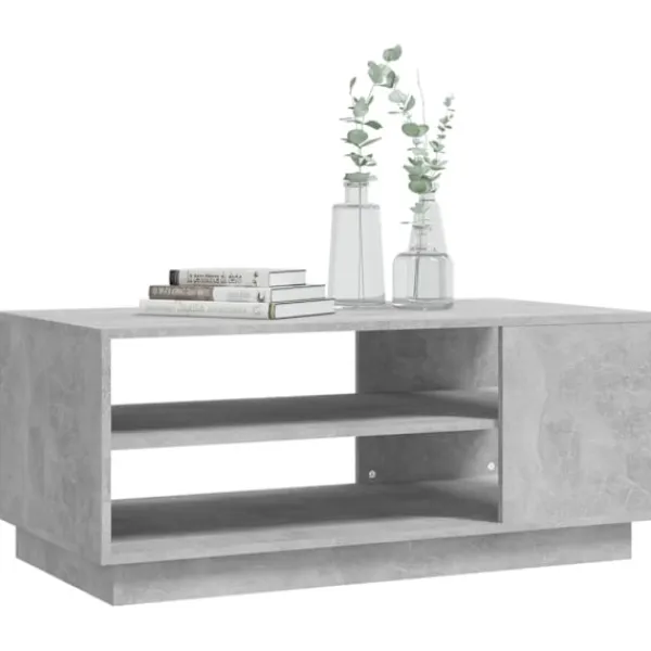 vidaXL Soffbord>Soffbord betong 102x55x43 cm konstruerat trä