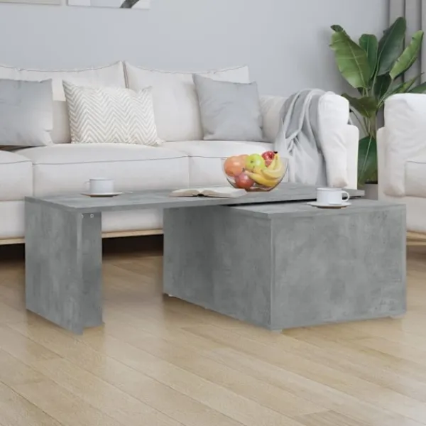 vidaXL Soffbord>Soffbord betong 150x50x35 cm konstruerat trä