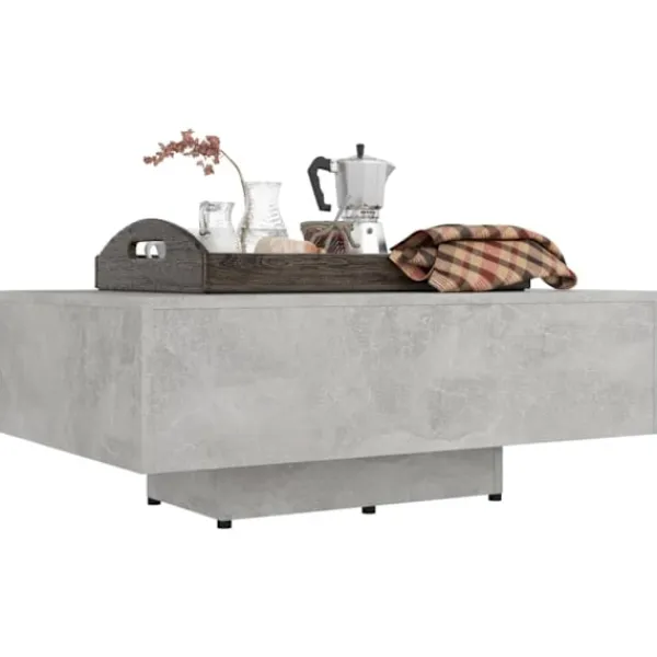 vidaXL Soffbord>Soffbord betong 85x55x31 cm konstruerat trä