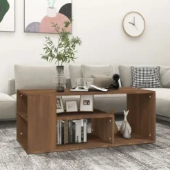 vidaXL Soffbord>Soffbord ek 100x50x40 cm konstruerat trä