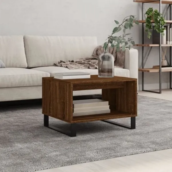 vidaXL Soffbord>Soffbord ek 60x50x40 cm konstruerat trä