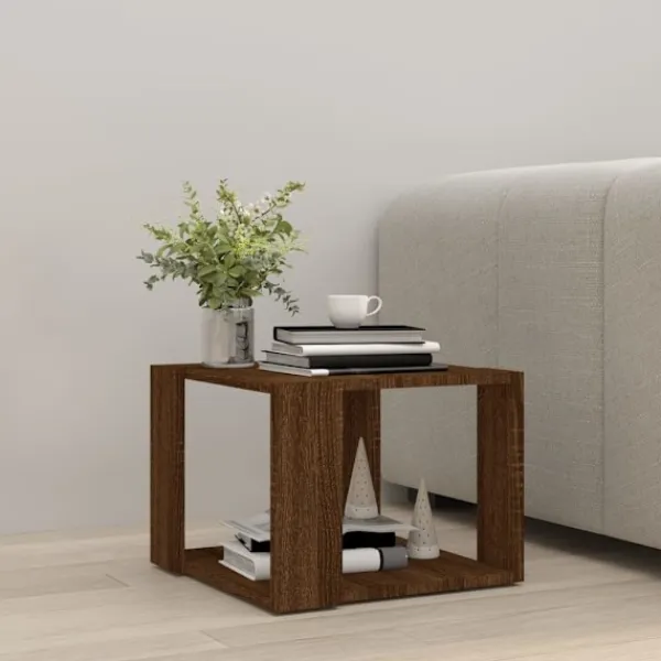 vidaXL Soffbord>Soffbord ek 40x40x30 cm konstruerat trä