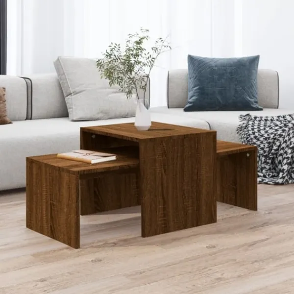 vidaXL Soffbord>Soffbord ek 100x48x40 cm konstruerat trä