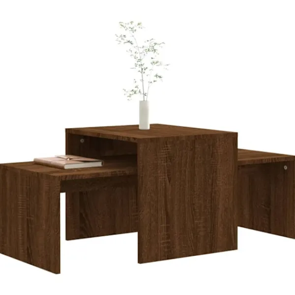 vidaXL Soffbord>Soffbord ek 100x48x40 cm konstruerat trä