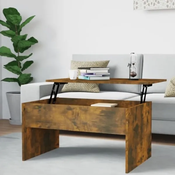 vidaXL Soffbord>Soffbord ek 80x50,5x41,5 cm konstruerat trä