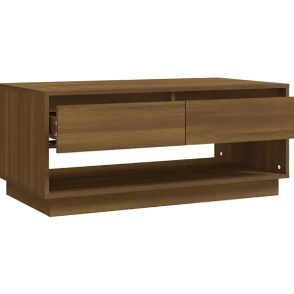 vidaXL Soffbord>Soffbord ek 102,5x55x44 cm konstruerat trä