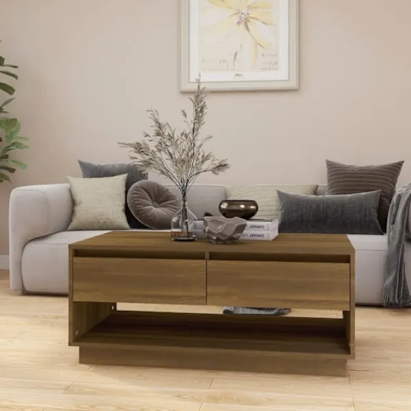 vidaXL Soffbord>Soffbord ek 102,5x55x44 cm konstruerat trä