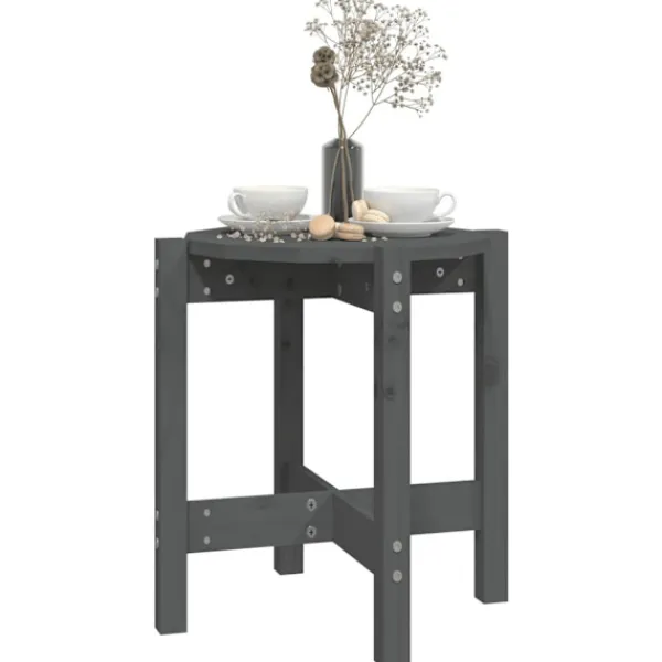 vidaXL Soffbord>Soffbord Ø 42,5x45 cm massiv furu