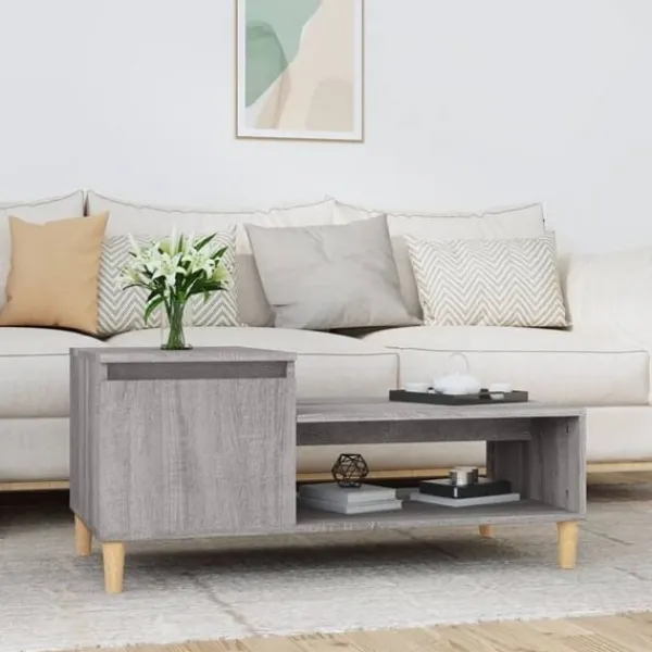 vidaXL Soffbord>Soffbord sonoma 100x50x45 cm konstruerat trä