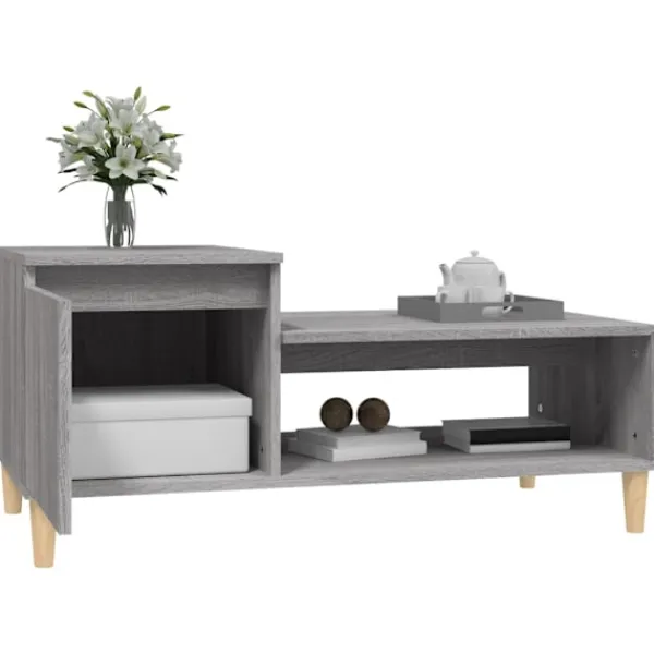 vidaXL Soffbord>Soffbord sonoma 100x50x45 cm konstruerat trä
