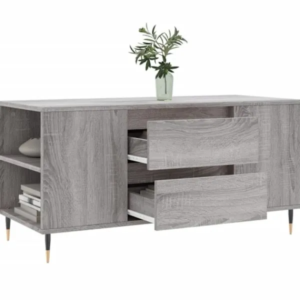 vidaXL Soffbord>Soffbord sonoma 102x44,5x50 cm konstruerat trä