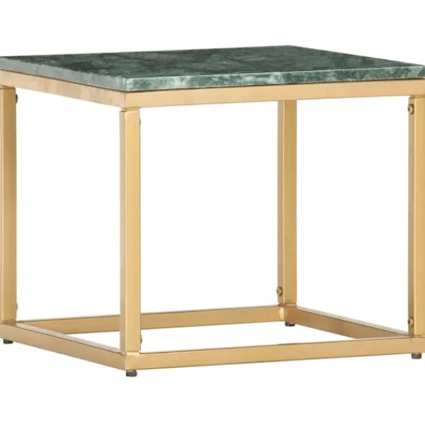 vidaXL Soffbord>Soffbord 40x40x35 cm äkta sten med marmorstruktur