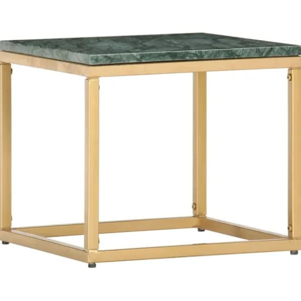 vidaXL Soffbord>Soffbord 40x40x35 cm äkta sten med marmorstruktur