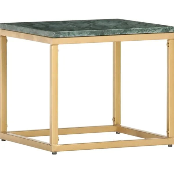 vidaXL Soffbord>Soffbord 40x40x35 cm äkta sten med marmorstruktur