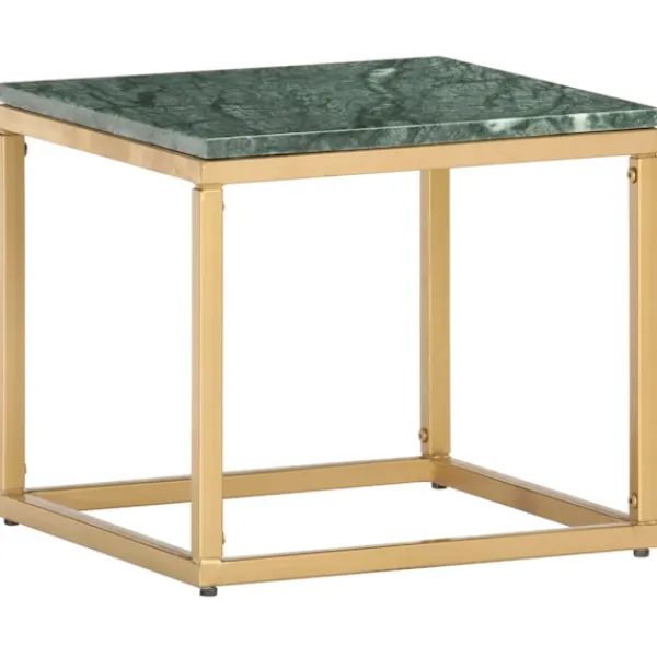 vidaXL Soffbord>Soffbord 40x40x35 cm äkta sten med marmorstruktur