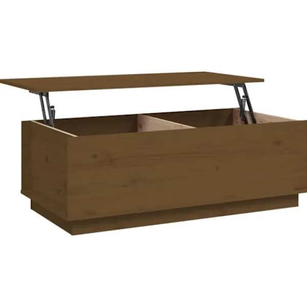 vidaXL Soffbord>Soffbord honungs 100x50x35 cm massiv furu