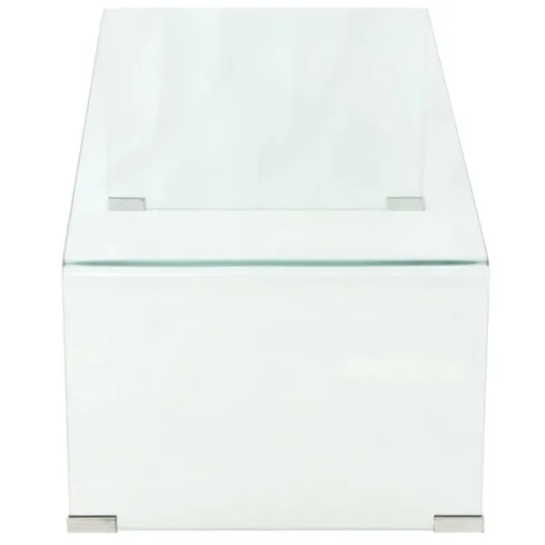 vidaXL Soffbord>Soffbord härdat klarglas 100x48x33 cm