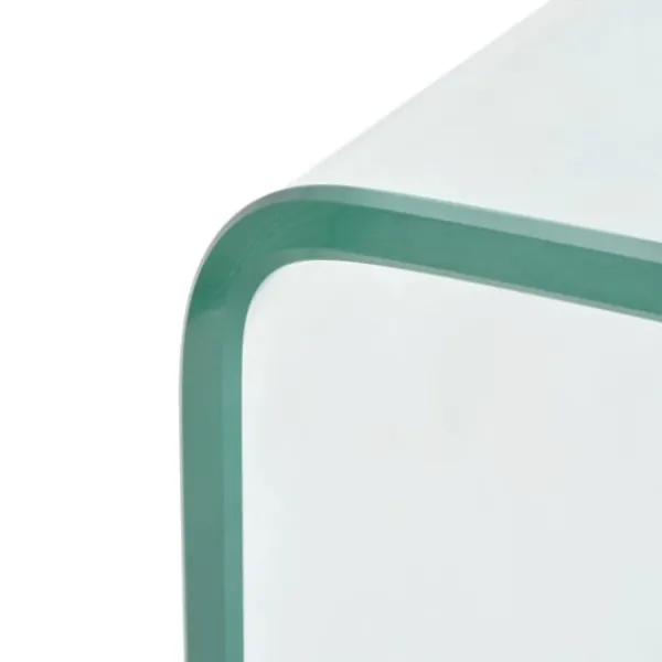 vidaXL Soffbord>Soffbord härdat klarglas 100x48x33 cm