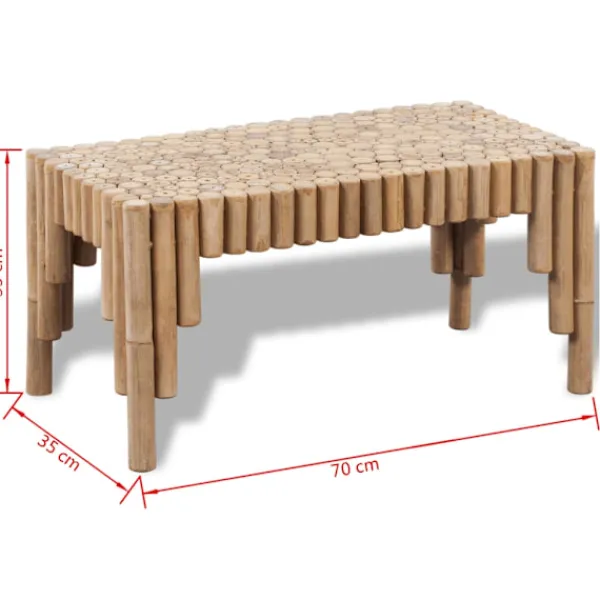 vidaXL Soffbord>Soffbord i bambu
