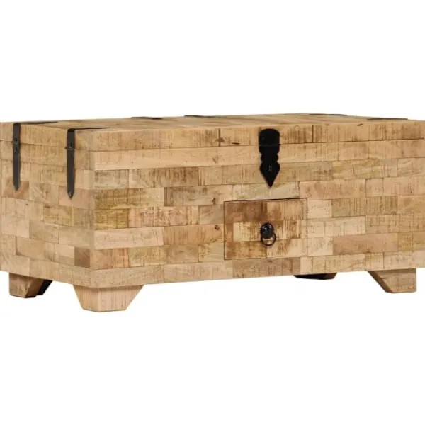 vidaXL Soffbord>Soffbord massivt mangoträ 80x40x35 cm