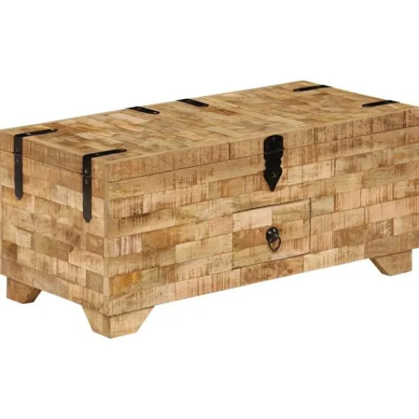 vidaXL Soffbord>Soffbord massivt mangoträ 80x40x35 cm