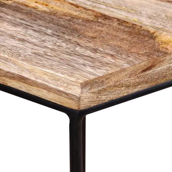 vidaXL Soffbord>Soffbord massivt mangoträ 56x48x40 cm