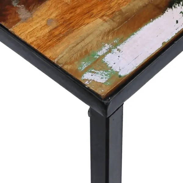 vidaXL Soffbord>Soffbord massivt återvunnet trä 100x60x40 cm