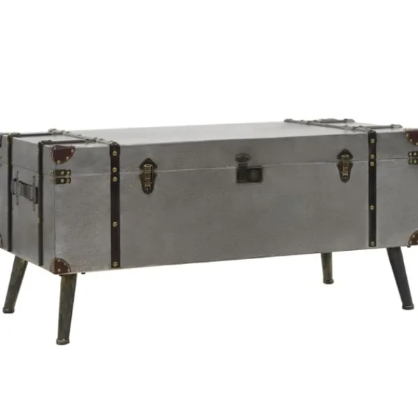 vidaXL Soffbord>Soffbord MDF och aluminium 102x51x47,5 cm