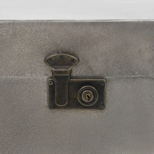 vidaXL Soffbord>Soffbord MDF och aluminium 102x51x47,5 cm