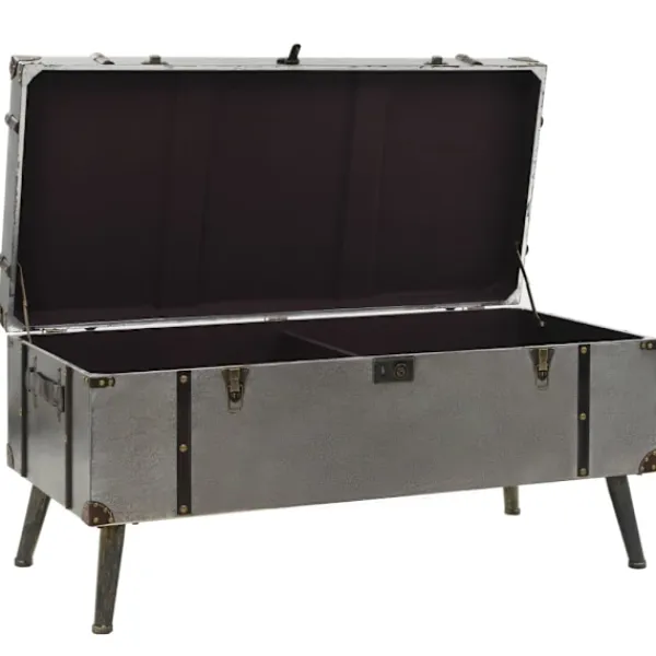 vidaXL Soffbord>Soffbord MDF och aluminium 102x51x47,5 cm