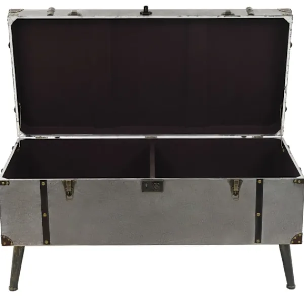 vidaXL Soffbord>Soffbord MDF och aluminium 102x51x47,5 cm