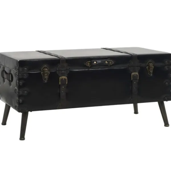 vidaXL Kistor & Koffertar>Soffbord MDF och stål 102x51x48 cm