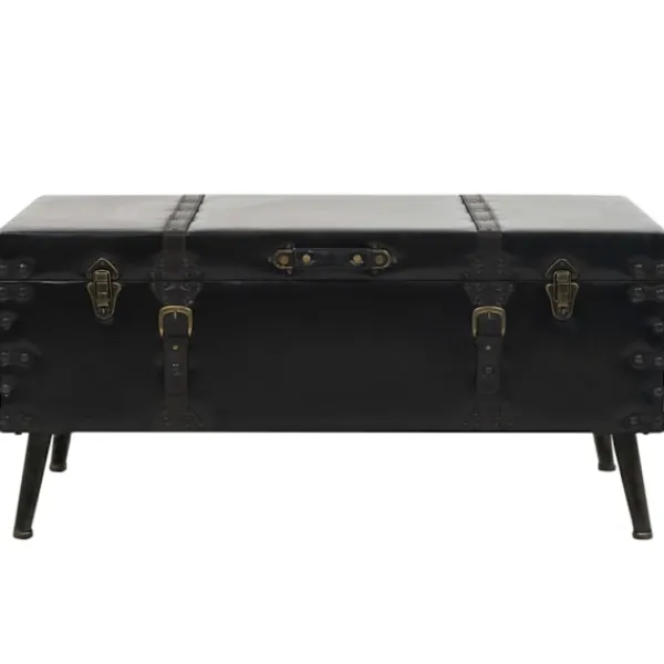 vidaXL Kistor & Koffertar>Soffbord MDF och stål 102x51x48 cm