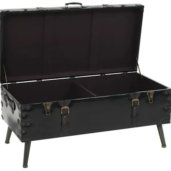 vidaXL Kistor & Koffertar>Soffbord MDF och stål 102x51x48 cm