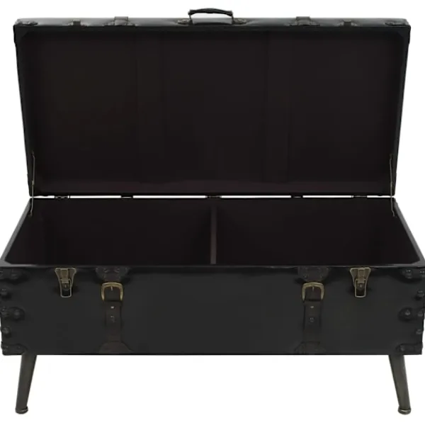 vidaXL Kistor & Koffertar>Soffbord MDF och stål 102x51x48 cm