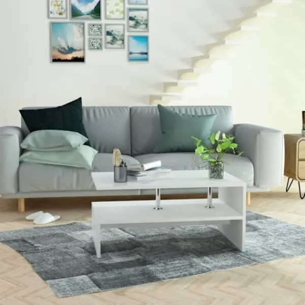vidaXL Soffbord>Soffbord spånskiva 90x59x42 cm