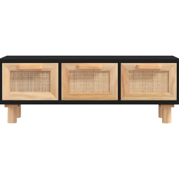 vidaXL Tv-Bänkar>Soffbord 80x40x30 cm konstruerat trä&massiv furu