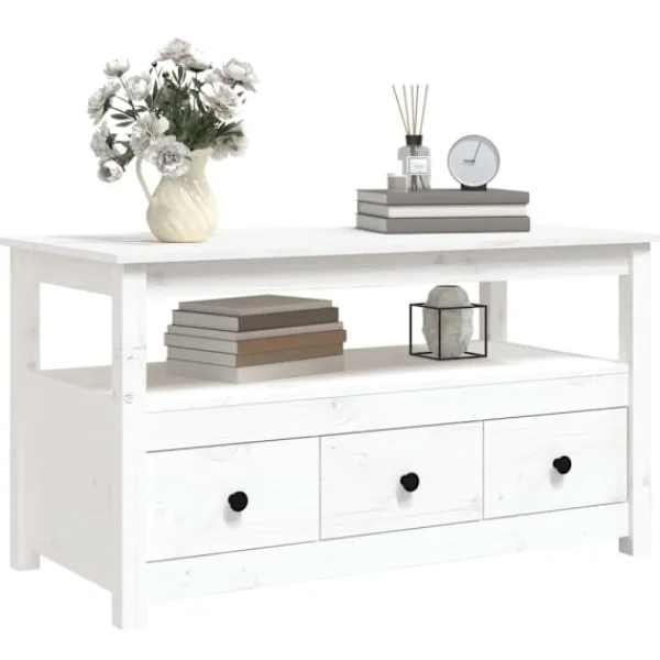 vidaXL Soffbord>Soffbord 102x49x55 cm massiv furu